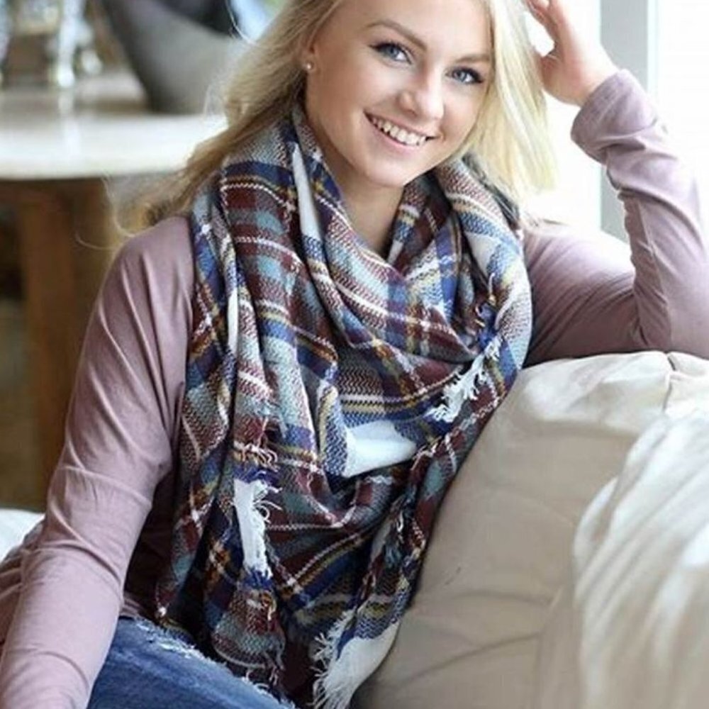 Fall Vibes Blanket Scarf